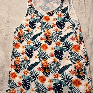 Floral Tropical Print Tank Top